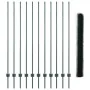 Juego de Cercas de Jardín Set de 2 Verde Metal, Plástico by , fence posts - Ref: Foro24-3336730, Price: 113,11 €, Discount: %