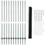 Juego de Cercas de Jardín Set de 2 Verde Metal, Plástico by , fence posts - Ref: Foro24-3336730, Price: 113,11 €, Discount: %