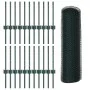 Postes de Valla 11 pcs U-Channel Verde 40 cm Acero, Valla Hexagonal Verde 0.4x50 m Acero | Foro24.es | Tu tienda online para hogar, jardín y más Foro24.es