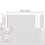Postes de Valla 11 pcs U-Channel Verde 40 cm Acero, Valla Hexagonal Verde 0.4x50 m Acero | Foro24.es | Tu tienda online para hogar, jardín y más Foro24.es