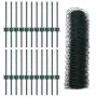 Postes de Cerca 11 pcs U-Channel Verde 40 cm Acero, Cerca Hexagonal Verde 0.4x50 m Acero | Foro24.es | Tu tienda online para hogar, jardín y más Foro24.es
