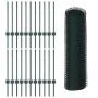 Postes de Cerca 11 pcs U-Channel Verde 60 cm Acero, Cerca Hexagonal Verde 0.6x50 m Acero | Foro24.es | Tu tienda online para hogar, jardín y más Foro24.es