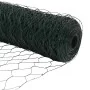 Postes de Rejilla 11 pcs U-Channel Verde 60 cm de Acero, Rejilla Hexagonal Verde 0.6x50 m de Acero | Foro24.es | Tu tienda online para hogar, jardín y más Foro24.es