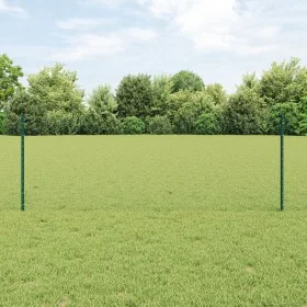 Postes de Valla 11 pcs U-Channel Verde 80 cm