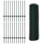Postes de Valla 11 pcs U-Channel Verde 80 cm Acero, Valla Hexagonal Verde 0.8x50 m Acero | Foro24.es | Tu tienda online para hogar, jardín y más Foro24.es