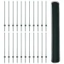Postes de Cerca 11 pcs Canal U Verde 120 cm Acero, Cerca Hexagonal Verde 1.2x50 m Acero de , Postes de cerca - Ref: Foro24-33...