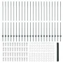 Postes de Cerca 11 pcs U-Channel Verde 160 cm Acero, Cerca Hexagonal Verde 1.6x50 m Acero by , fence posts - Ref: Foro24-3336...