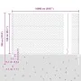 Postes de Cerca 11 pcs U-Channel Verde 140 cm Acero, Cerca Hexagonal Verde 1,4x100 m Acero by , fence posts - Ref: Foro24-333...