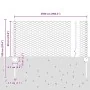 Postes para Vallas 11 pcs U-Channel Gris 60 cm Acero, Valla Hexagonal Gris 0.6x25 m Acero | Foro24.es | Tu tienda online para hogar, jardín y más Foro24.es