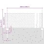 Conjunto de Cerca Hexagonal de Set de 2 Gris Acero 25 x 0.5m by , fence posts - Ref: Foro24-3336848, Price: 50,83 €, Discount: %