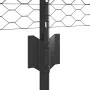 Postes de Cerca 11 pcs U-Channel Gris 40 cm Acero, Cerca Hexagonal Gris 0.4x50 m Acero | Foro24.es | Tu tienda online para hogar, jardín y más Foro24.es
