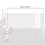 Publicaciones de Cerca 11 pcs U-Channel Gris 60 cm Acero, Cerca Hexagonal Gris 0.5x50 m Acero von , Zaunpfosten - Ref: Foro24...