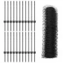Postes de Cerca 11 pcs U-Channel Gris 60 cm Acero, Cerca Hexagonal Gris 0,6x50 m Acero | Foro24.es | Tu tienda online para hogar, jardín y más Foro24.es