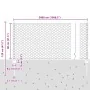 Postes de Cerca 11 pcs U-Channel Gris 80 cm Acero, Cerca Hexagonal Gris 0.8x50 m Acero by , fence posts - Ref: Foro24-3336889...