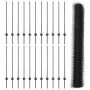 Poste de Cerca 22 pcs U-Channel Gris 100 cm Acero, Cerca Hexagonal Gris 1x50 m Acero | Foro24.es | Tu tienda online para hogar, jardín y más Foro24.es