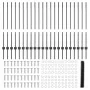 Postes de Cerca 22 pcs U-Channel Gris 100 cm Acero, Cerca Hexagonal Gris 1x50 m Acero von , Zaunpfosten - Ref: Foro24-3336895...