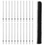 Postes de Cerca 22 piezas U-Channel Gris 150 cm Acero, Cerca Hexagonal Gris 1.5x50 m Acero by , fence posts - Ref: Foro24-333...
