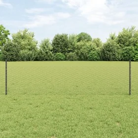 Postes de Valla 11 pcs U-Channel Gris 60 cm