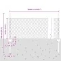 Postes de Valla 11 pcs U-Channel Gris 60 cm Acero, Valla Hexagonal Gris 0.5x100 m Acero | Foro24.es | Tu tienda online para hogar, jardín y más Foro24.es