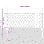 Poste de Valla 11 pcs U-Channel Gris 60 cm Acero, Valla Hexagonal Gris 0,5x100 m Acero | Foro24.es | Tu tienda online para hogar, jardín y más Foro24.es
