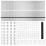 Postes para Cerca 22 pcs U-Channel Gris 120 cm Acero, Cerca Hexagonal Gris 1.2x100 m Acero | Foro24.es | Tu tienda online para hogar, jardín y más Foro24.es