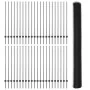 Poste de Cerca 22 pcs U-Channel Gris 140 cm Acero, Cerca Hexagonal Gris 1,4x100 m Acero de , Postes de cerca - Ref: Foro24-33...
