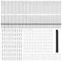 Poste de Cerca 22 pcs U-Channel Gris 140 cm Acero, Cerca Hexagonal Gris 1,4x100 m Acero de , Postes de cerca - Ref: Foro24-33...