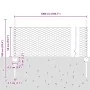 Poste de Cerca 5 pcs U-Channel 60 cm Acero Galvanizado, Cerca Hexagonal 0.5x10 m Acero Galvanizado de , Postes de cerca - Ref...