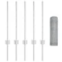 Postes de Cerca 5 pcs U-Channel 60 cm Acero Galvanizado, Cerca Hexagonal 0.6x10 m Acero Galvanizado von , Zaunpfosten - Ref: ...