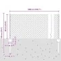 Postes de Cerca 5 pcs U-Channel 60 cm Acero Galvanizado, Cerca Hexagonal 0.6x10 m Acero Galvanizado von , Zaunpfosten - Ref: ...