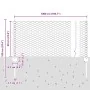 Poste de Valla 5 pcs Canal U 60 cm Acero Galvanizado, Valla Hexagonal 0.6x10 m Acero Galvanizado | Foro24.es | Tu tienda online para hogar, jardín y más Foro24.es