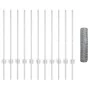 Poste para Valla 11 pcs U-Channel 80 cm Acero Galvanizado, Valla Hexágono 0.8x25 m Acero Galvanizado | Foro24.es | Tu tienda online para hogar, jardín y más Foro24.es