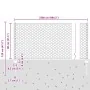 Poste para Valla 11 pcs U-Channel 80 cm Acero Galvanizado, Valla Hexágono 0.8x25 m Acero Galvanizado | Foro24.es | Tu tienda online para hogar, jardín y más Foro24.es