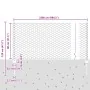 Postes de Cerca 11 pcs U-Channel 80 cm Acero Galvanizado, Cerca Hexagonal 0.8x25 m Acero Galvanizado | Foro24.es | Tu tienda online para hogar, jardín y más Foro24.es