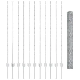 Poste de Cerca 22 pcs U-Channel 140 cm Acero