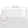Postes de Valla 11 pcs U-Channel 40 cm Acero Galvanizado, Valla Hexagonal 0.4x50 m Acero Galvanizado | Foro24.es | Tu tienda online para hogar, jardín y más Foro24.es