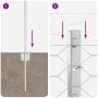 Postes de cerca 11 pcs U-Channel 40 cm Acero galvanizado, Cerca hexagonal 0.4x50 m Acero galvanizado | Foro24.es | Tu tienda online para hogar, jardín y más Foro24.es
