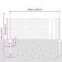 Postes de Cerca 11 pcs U-Channel 60 cm Acero Galvanizado, Cerca Hexagonal 0,5x50 m Acero Galvanizado | Foro24.es | Tu tienda online para hogar, jardín y más Foro24.es