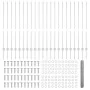 Postes de Cerca 22 pcs U-Channel 120 cm Acero Galvanizado, Cerca Hexagonal 1.2x50 m Acero Galvanizado de , Postes de cerca - ...