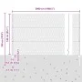 Pilares de Valla 22 pcs U-Channel 140 cm Acero Galvanizado, Valla Hexagonal 1,4x50 m Acero Galvanizado | Foro24.es | Tu tienda online para hogar, jardín y más Foro24.es