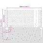 Postes de Cerca 11 pcs U-Channel 60 cm Acero Galvanizado, Cerca Hexagonal 0.6x100 m Acero Galvanizado von , Zaunpfosten - Ref...