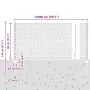 Postes de Valla 11 pcs U-Channel 80 cm Acero Galvanizado, Valla Hexagonal 0.8x100 m Acero Galvanizado | Foro24.es | Tu tienda online para hogar, jardín y más Foro24.es