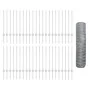 Postes de valla 11 pcs U-Channel 80 cm Acero galvanizado, Valla hexagonal 0.8x100 m Acero galvanizado | Foro24.es | Tu tienda online para hogar, jardín y más Foro24.es