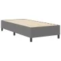 Cama Box Spring Gris Claro Individual de Tela de Pana | Foro24.es | Tu tienda online para hogar, jardín y más Foro24.es