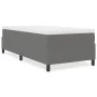 Cama Box Spring Gris Claro Individual de Tela de Pana | Foro24.es | Tu tienda online para hogar, jardín y más Foro24.es