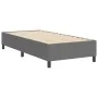 Cama Box Spring Gris Claro Individual de Tela de Pana | Foro24.es | Tu tienda online para hogar, jardín y más Foro24.es