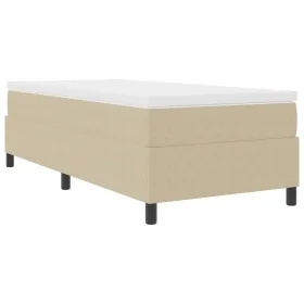 Cama Box Spring Verde Claro Gris Individual de