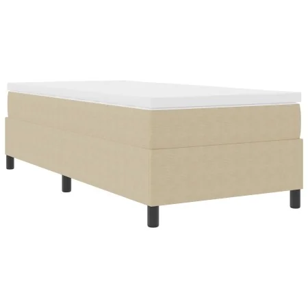 Cama Box Spring Verde Claro Gris Individual de Tela de Pana | Foro24.es | Tu tienda online para hogar, jardín y más Foro24.es