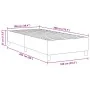 Cama Box Spring Azul 100x200 cm Tela de pana | Foro24.es | Tu tienda online para hogar, jardín y más Foro24.es