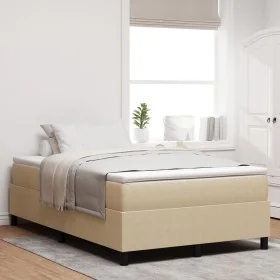 Cama Box Spring Verde Claro Gris Doble Pequeña de
